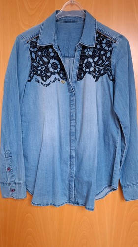 Desigual jeanshemd bluse - desigual,