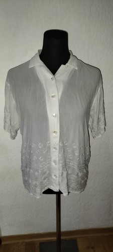 Weiße viskose bluse - weiße,