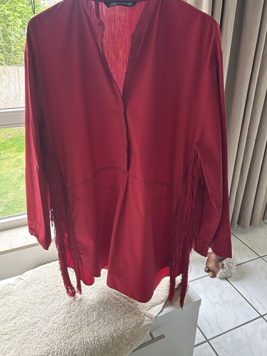 Bluse zara rot xxl - rot, siehe