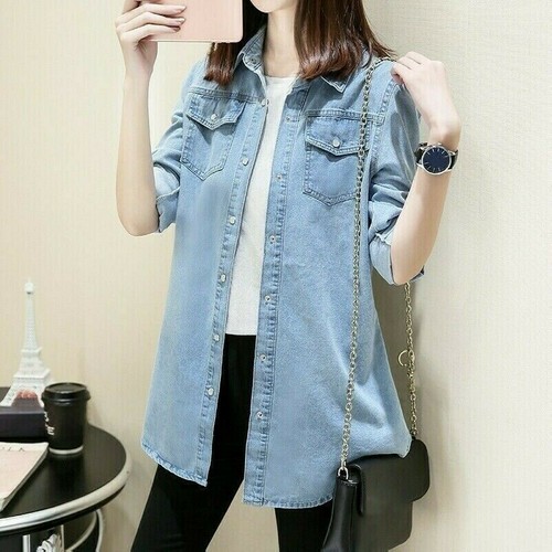 Damen jeanshemd bluse - damen,