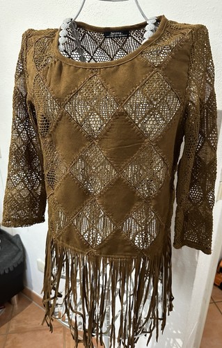 Bershka oberteil boho fransen - bershka,