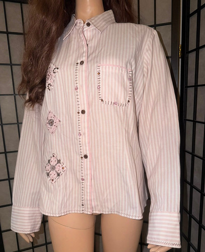 Biba bluse rosa weiß - biba, rosa/weiß