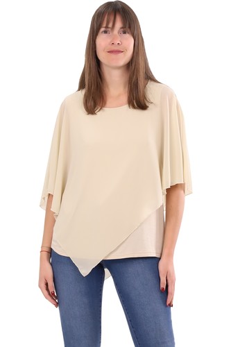 Chiffon bluse sommer tunika - chiffon,