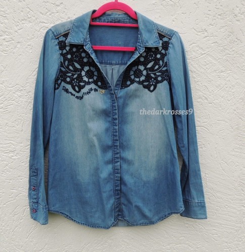 Desigual jeans hemdbluse - jeans,